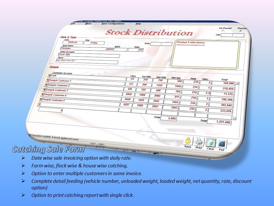 Catching Sale Form