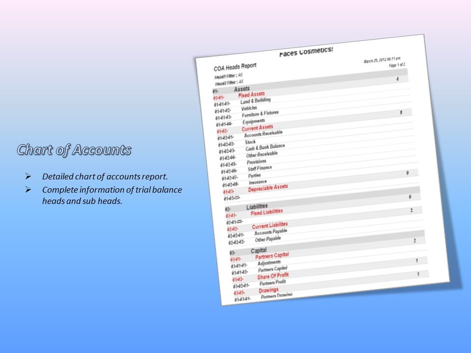 Chart Of Accounts