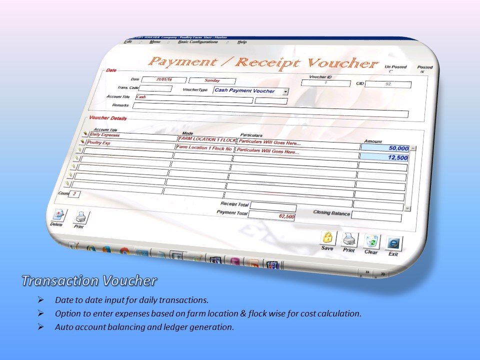 Cash Bank Voucher
